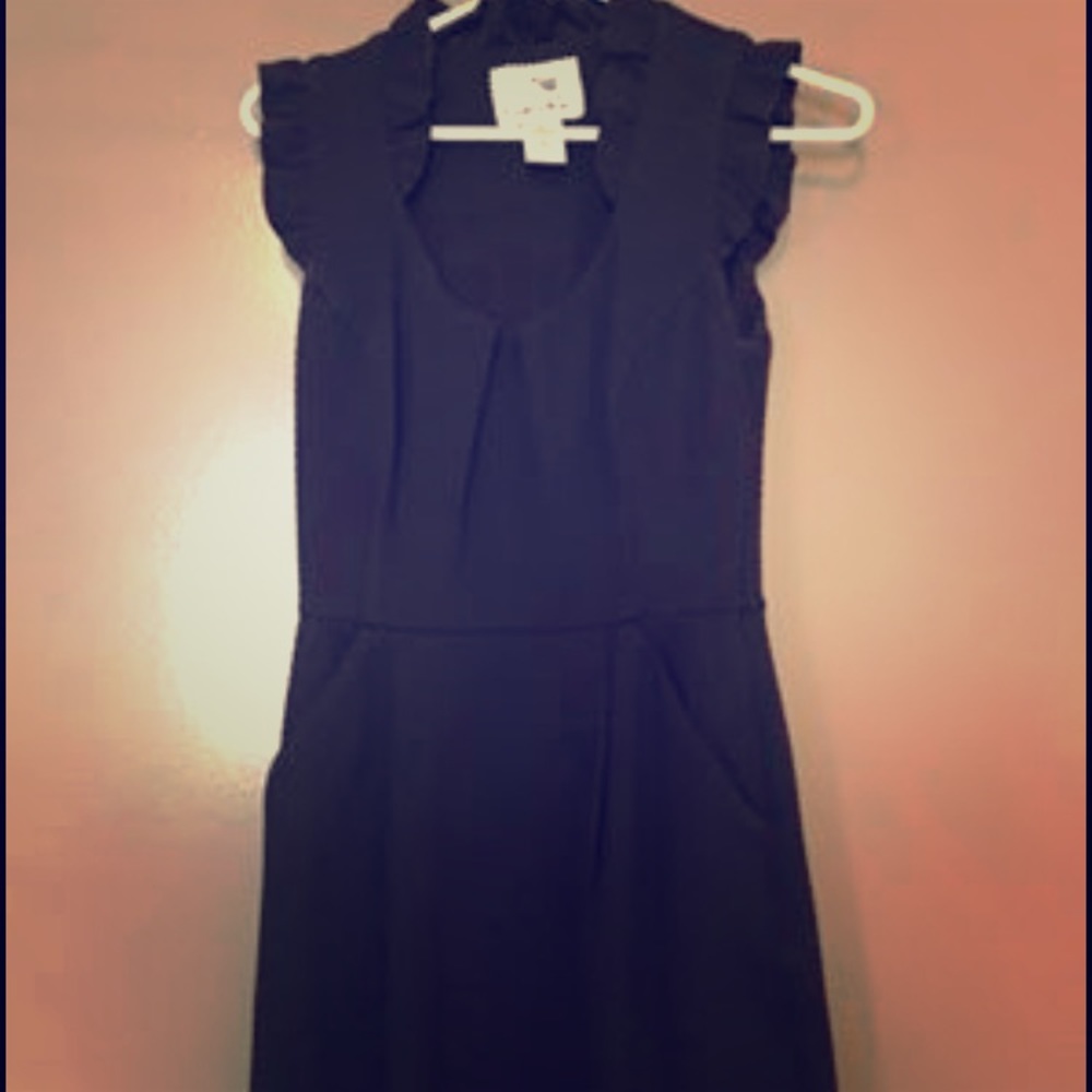 Anthropologie Tabitha Black Dress